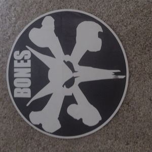 Bones brigade skateboard sticker  from center 12 " like new shape